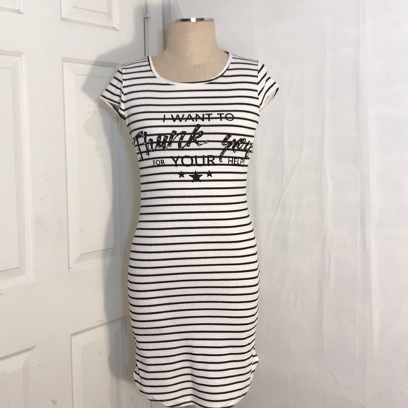 G Fresh Dresses & Skirts - NWT G Fresh Size 2 Thank You Striped T Shirt Dress
